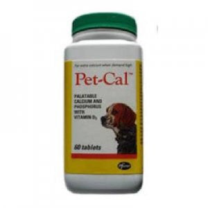 Pet Cal Calcium tablets 60 tablets